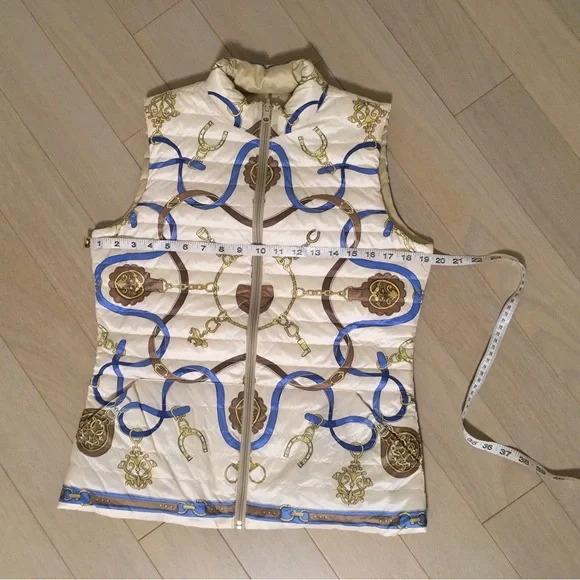 J. McLaughlin Tahoe goose down reversible Packable Vest - Picture 6 of 10